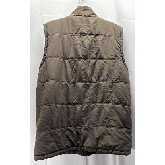 Weather Wear Brown Puffer Vest Sz L - Picture 5 of 9